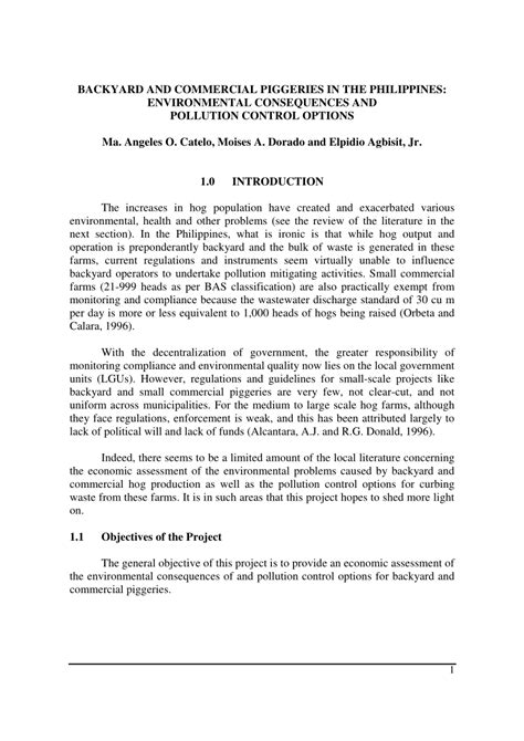(PDF) BACKYARD AND COMMERCIAL PIGGERIES IN THE.
